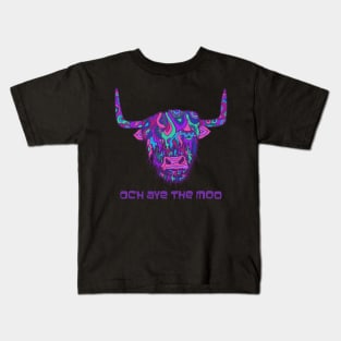 Scottish Highland Cow - Och Aye The Moo Kids T-Shirt